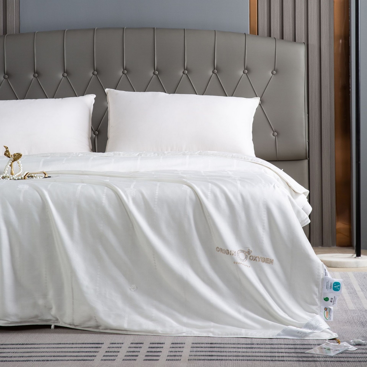 91家纺网 家纺一手货源 找家纺 （总）天丝莱赛尔贡缎大提花蚕丝被结婚特级双宫桑蚕丝春秋被冬被子批发