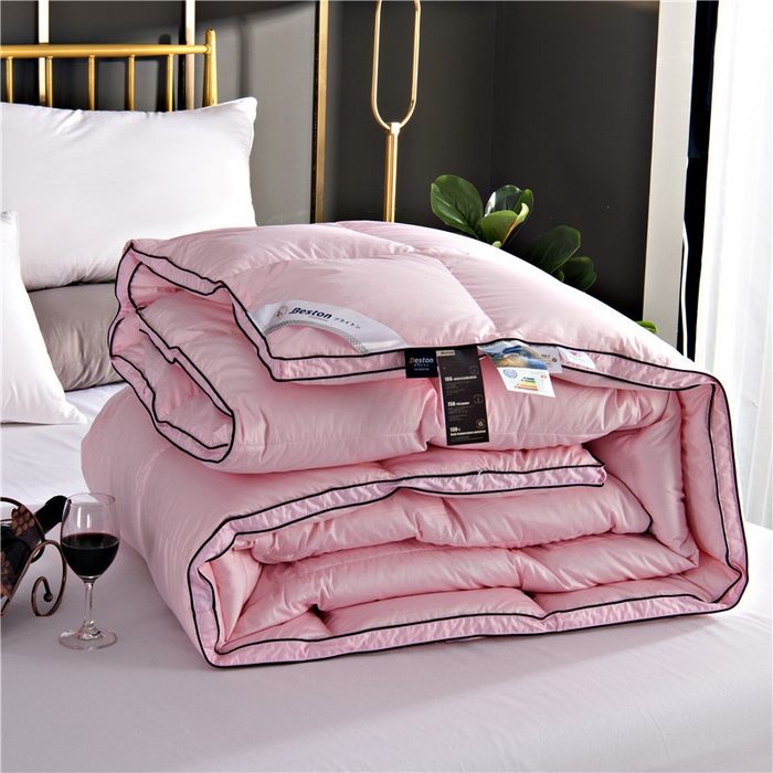 91家纺网 家纺一手货源 找家纺 （总）加工供应羽绒被壳立衬被壳80S平纹羽绒被壳纯色单立体半成品批发