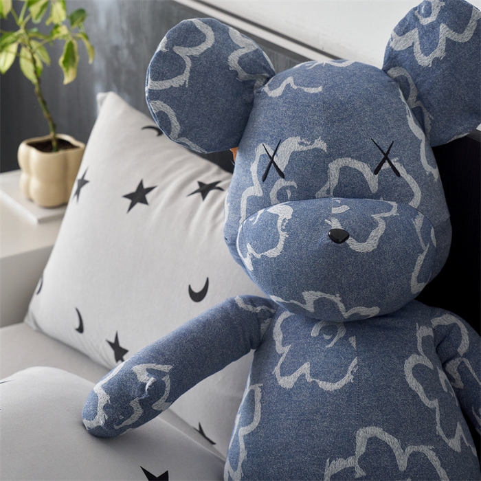 91家纺网 家纺一手货源 找家纺 安莱生活 2024秋冬新款小熊玩偶 小熊-蓝