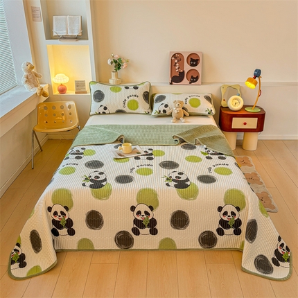 91家纺网 家纺一手货源 找家纺 （总）2024新款全棉卡通印花宝宝绒双拼床盖床垫