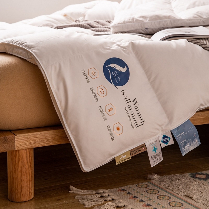 91家纺网 家纺一手货源 找家纺 （总）80s日式立体自充绒羽绒被被壳 防钻绒鹅绒被半成品内胆芯面料被套