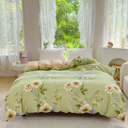 91家纺网 家纺一手货源 找家纺 （总）2024新款ins风全棉印花单品被套