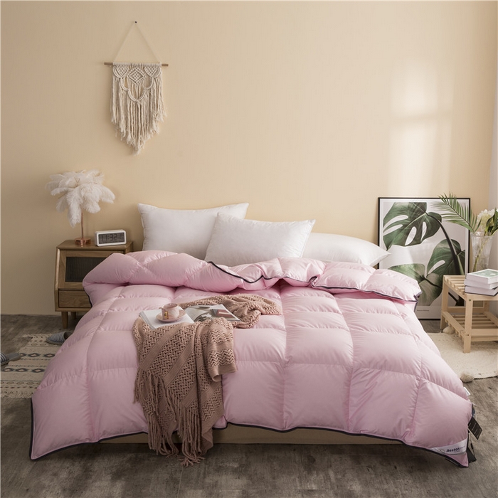 91家纺网 家纺一手货源 找家纺 （总）80全棉柔赛丝织带羽绒被壳自充绒半成品防钻绒毛被芯内胆布料厂家