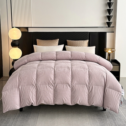 91家纺网 家纺一手货源 找家纺 （总）羽绒被壳自充绒内胆套半成品鹅绒提花被套专用被罩自制面料单层被