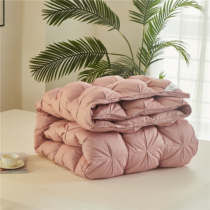 91家纺网 家纺一手货源 找家纺 （总）80支全棉贡缎叠花立体羽绒被被壳 鹅绒被自充绒半成品内胆芯被