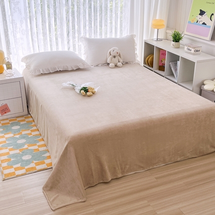 91家纺网 家纺一手货源 找家纺 （总）青螺家纺 2024新款加厚200克高克重保暖爆款纯色床单床笠单品直播礼品