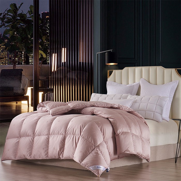 91家纺网 家纺一手货源 找家纺 （总）新款真丝提花单层羽绒被被壳 自充绒鹅绒被半成品内胆面料批发