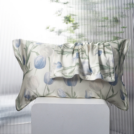 91家纺网 家纺一手货源 找家纺 （总）2025新款真丝天丝数码印花枕套