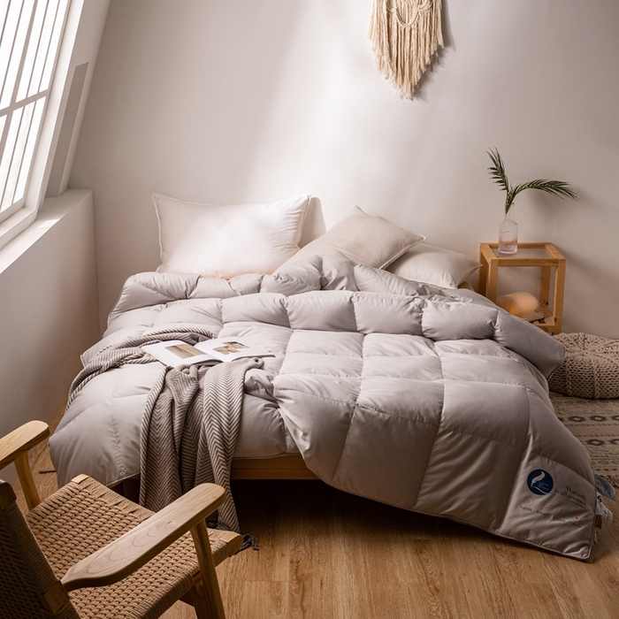 91家纺网 家纺一手货源 找家纺 （总）80s日式立体自充绒羽绒被被壳 防钻绒鹅绒被半成品内胆芯面料被套