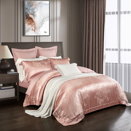 91家纺网 家纺一手货源 找家纺 （总）赫本真丝馆（珍丝纺） 2025新款真丝天丝交织双丝四件套