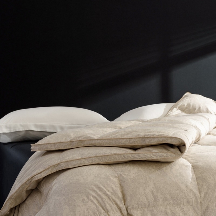 91家纺网 家纺一手货源 找家纺 （总）180支高密大提花防钻绒全棉羽绒被壳 纯棉自充绒半成品被套批发