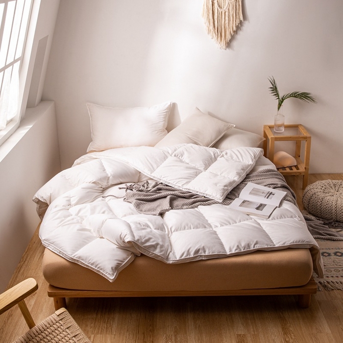 91家纺网 家纺一手货源 找家纺 （总）80s日式立体自充绒羽绒被被壳 防钻绒鹅绒被半成品内胆芯面料被套