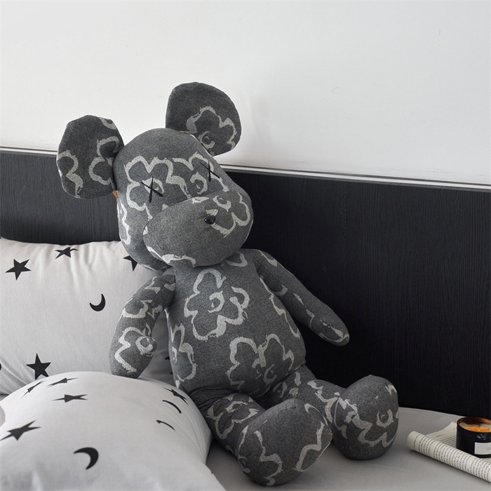 91家纺网 家纺一手货源 找家纺 安莱生活 2024秋冬新款小熊玩偶 小熊-黑