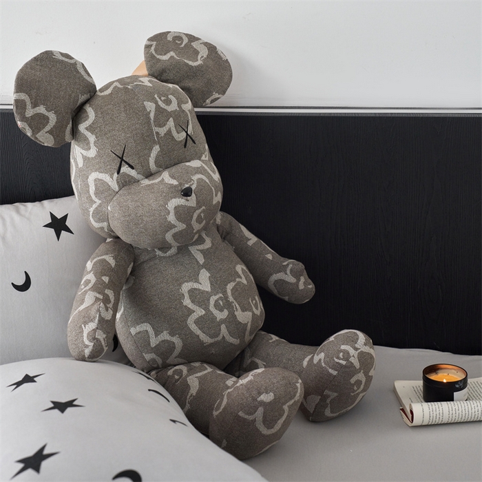 91家纺网 家纺一手货源 找家纺 安莱生活 2024秋冬新款小熊玩偶 小熊-深灰