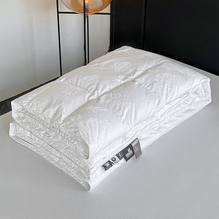 91家纺网 家纺一手货源 找家纺 （总）全棉双层大提花羽绒被壳自充绒内胆套半成品提花被套专用被罩自制