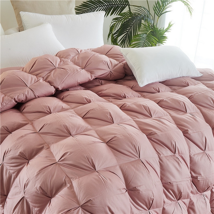 91家纺网 家纺一手货源 找家纺 （总）80支全棉贡缎叠花立体羽绒被被壳 鹅绒被自充绒半成品内胆芯被