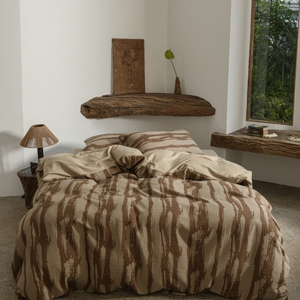 简家居 2024新款色织提花四件套-桃木 桃木杏