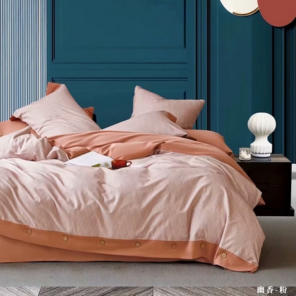 91家纺网 家纺一手货源 找家纺 （总）未来家居 2024新款卡口款全棉加厚活性超柔磨毛四件套