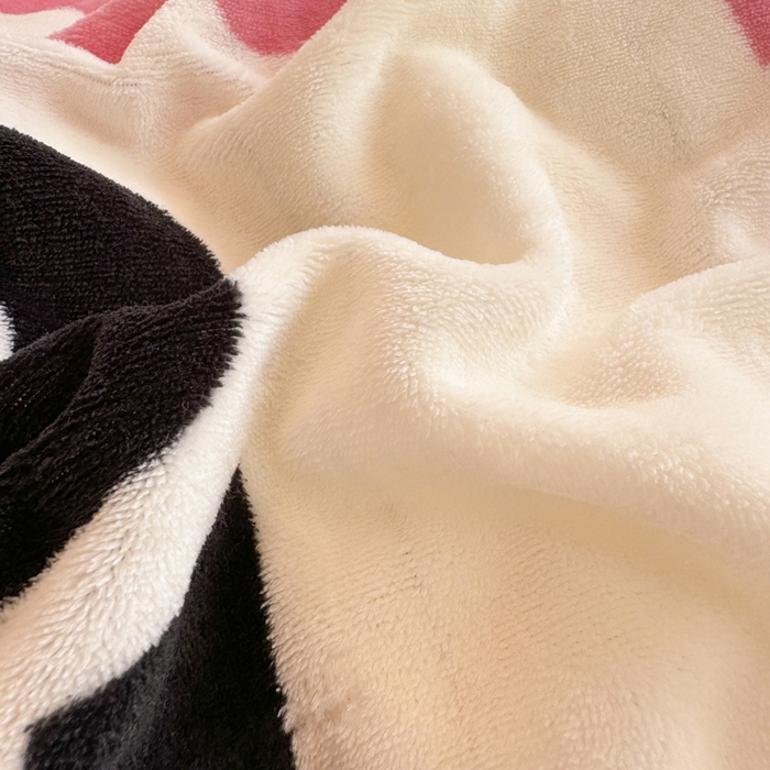 91家纺网 家纺一手货源 找家纺 梦可莱家居 2024新款牛奶豆豆绒印花床盖四件套 大牌白