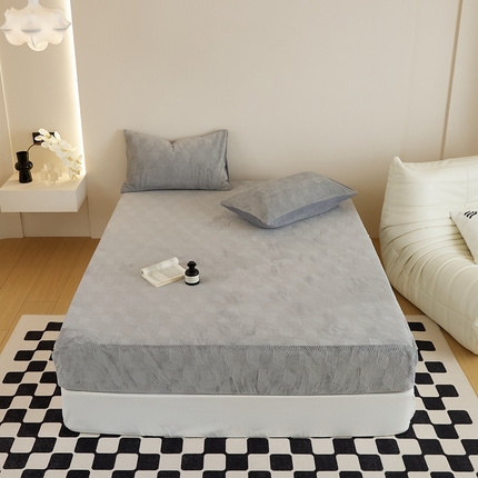 91家纺网 家纺一手货源 找家纺 （总）时光里 2024新款230克雕花绒床笠