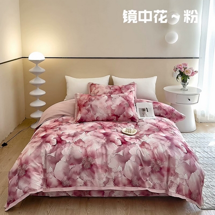 91家纺网 家纺一手货源 找家纺 （总）未来家居 2024新款卡口款全棉加厚活性超柔磨毛四件套