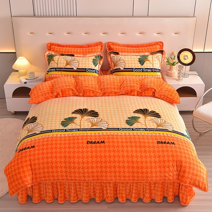 91家纺网 家纺一手货源 找家纺 （总）绒宴2025新230克特厚款印花牛奶绒被套法莱绒金貂被套单件