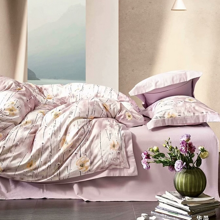 91家纺网 家纺一手货源 找家纺 （总）未来家居 2024新款卡口款全棉加厚活性超柔磨毛四件套