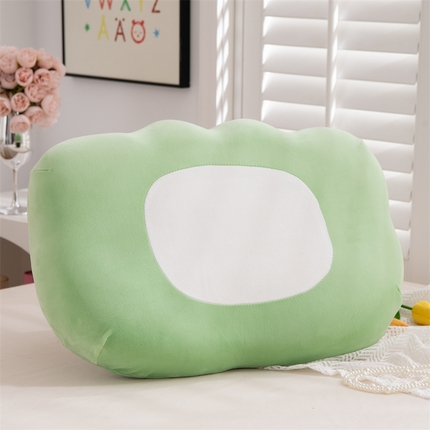 91家纺网 家纺一手货源 找家纺 （总）仁宇枕业 2024新款水晶绒贴布绣0-6-12岁婴幼儿童幼儿园学生枕头萌萌猫爪记忆枕芯