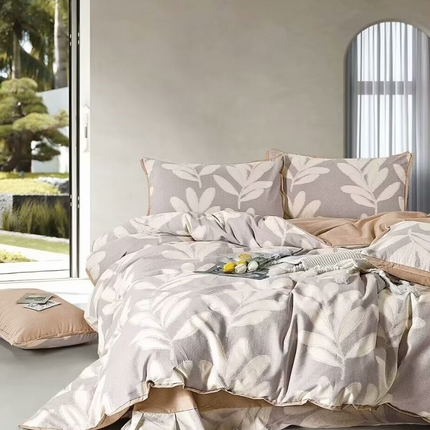 91家纺网 家纺一手货源 找家纺 （总）未来家居 2024新款卡口款全棉加厚活性超柔磨毛四件套