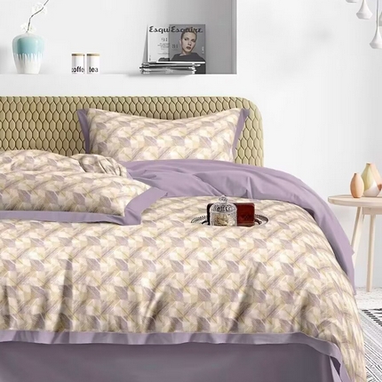 91家纺网 家纺一手货源 找家纺 （总）未来家居 2024新款卡口款全棉加厚活性超柔磨毛四件套