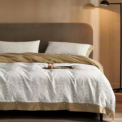 91家纺网 家纺一手货源 找家纺 （总）未来家居 2024新款卡口款全棉加厚活性超柔磨毛四件套