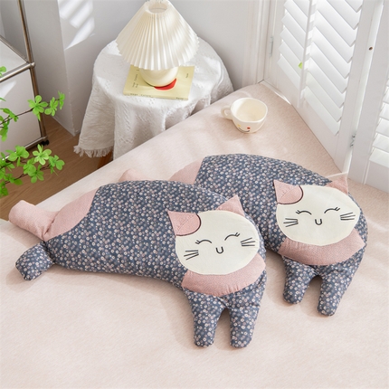 91家纺网 家纺一手货源 找家纺 （总）仁宇枕业 2024新款全棉婴幼儿童全荞麦枕头卡通象猫猫全荞麦枕芯
