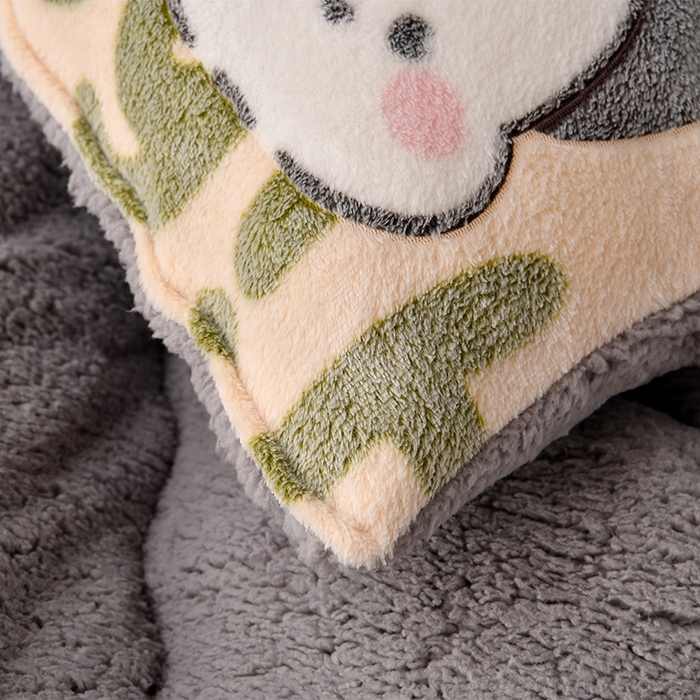 91家纺网 家纺一手货源 找家纺 锦逸家居 2024新款AB版雪花绒冬被羊羔绒冬被被子被芯春秋被 萌宠乐园