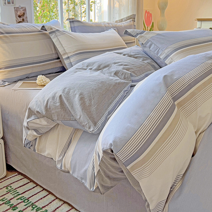 91家纺网 家纺一手货源 找家纺 卡普纯棉全棉四件套13070喷气床单款床笠款三件套 乔南