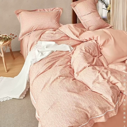 91家纺网 家纺一手货源 找家纺 （总）未来家居 2024新款卡口款全棉加厚活性超柔磨毛四件套