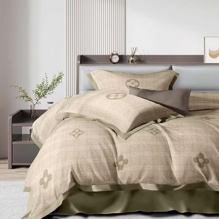 91家纺网 家纺一手货源 找家纺 （总）未来家居 2024新款卡口款全棉加厚活性超柔磨毛四件套