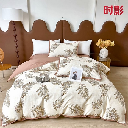 91家纺网 家纺一手货源 找家纺 （总）未来家居 2024新款卡口款全棉加厚活性超柔磨毛四件套