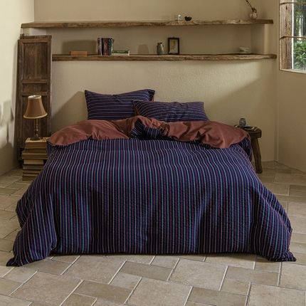 简家居 2024新款色织提花四件套 布达佩斯（安哥拉红）