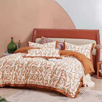 91家纺网 家纺一手货源 找家纺 （总）未来家居 2024新款卡口款全棉加厚活性超柔磨毛四件套