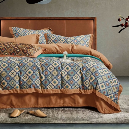 91家纺网 家纺一手货源 找家纺 （总）未来家居 2024新款卡口款全棉加厚活性超柔磨毛四件套