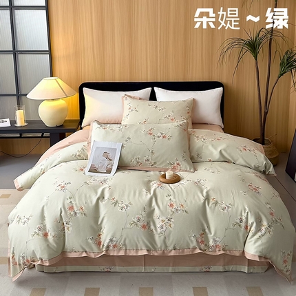 91家纺网 家纺一手货源 找家纺 （总）未来家居 2024新款卡口款全棉加厚活性超柔磨毛四件套