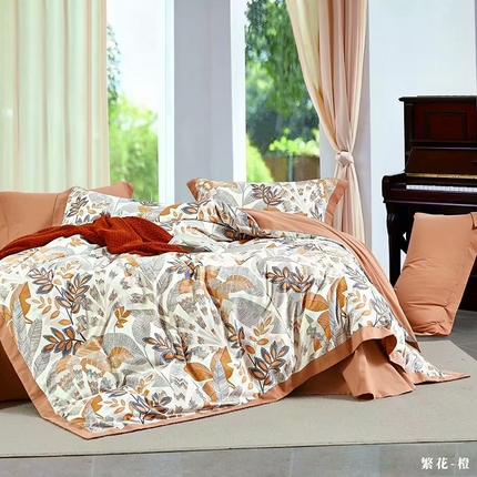 91家纺网 家纺一手货源 找家纺 （总）未来家居 2024新款卡口款全棉加厚活性超柔磨毛四件套