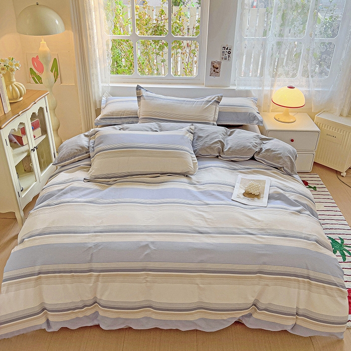 91家纺网 家纺一手货源 找家纺 卡普纯棉全棉四件套13070喷气床单款床笠款三件套 乔南