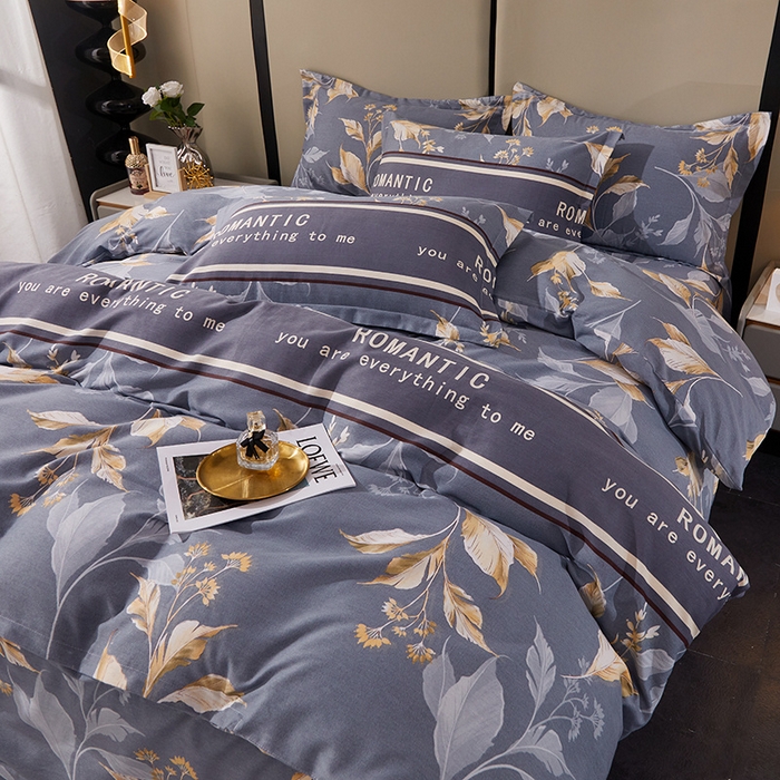 91家纺网 家纺一手货源 找家纺 贝兰仙奴 2024新款利兹系列磨毛多规格单被套 镜中花