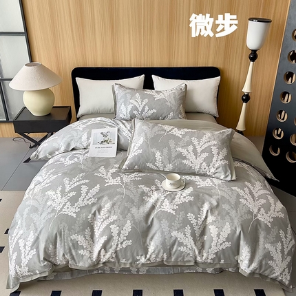 91家纺网 家纺一手货源 找家纺 （总）未来家居 2024新款卡口款全棉加厚活性超柔磨毛四件套