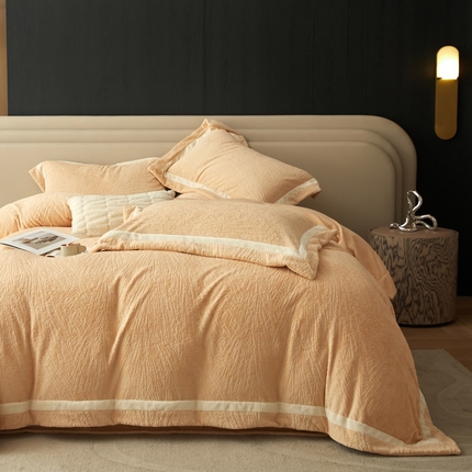 91家纺网 家纺一手货源 找家纺 （总）金奇达家纺 2024秋冬新品保暖加厚绒类热氧绒绒四件套-【巴黎假日】（全网控价{折后券后}不低于288元）