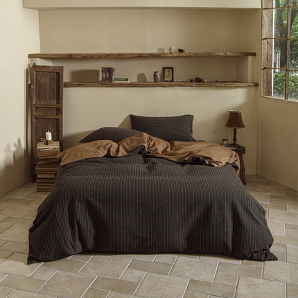 简家居 2024新款色织提花四件套 拥抱往事（山核桃）