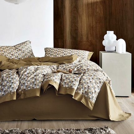 91家纺网 家纺一手货源 找家纺 （总）未来家居 2024新款卡口款全棉加厚活性超柔磨毛四件套