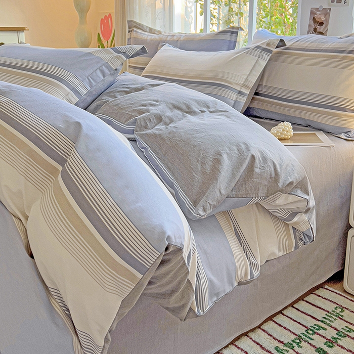 91家纺网 家纺一手货源 找家纺 卡普纯棉全棉四件套13070喷气床单款床笠款三件套 乔南