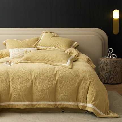 91家纺网 家纺一手货源 找家纺 （总）金奇达家纺 2024秋冬新品保暖加厚绒类热氧绒绒四件套-【巴黎假日】（全网控价{折后券后}不低于288元）